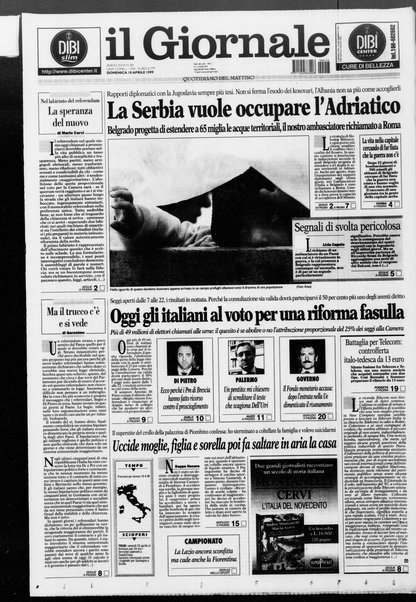 Il giornale : quotidiano del mattino